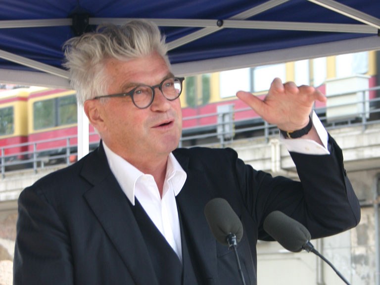 Jacob-und-Wilhelm-Grimm-Zentrum Spatenstich Max Dudler